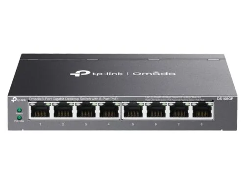 0186539_0.jpeg TP-Link DS108GP Omada 8-Port Gigabit Unmanaged Desktop Switch